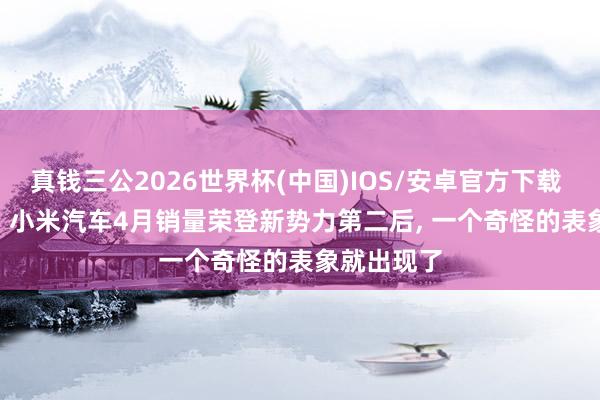 真钱三公2026世界杯(中国)IOS/安卓官方下载 36702辆! 小米汽车4月销量荣登新势力第二后， 一个奇怪的表象就出现了