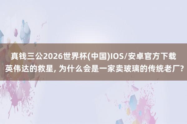 真钱三公2026世界杯(中国)IOS/安卓官方下载 英伟达的救星， 为什么会是一家卖玻璃的传统老厂?