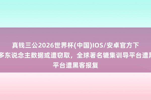 真钱三公2026世界杯(中国)IOS/安卓官方下载 两亿多东说念主数据或遭窃取，全球著名辘集训导平台遭黑客报复