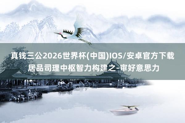 真钱三公2026世界杯(中国)IOS/安卓官方下载 居品司理中枢智力构建之-审好意思力