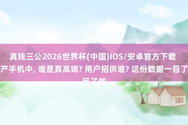 真钱三公2026世界杯(中国)IOS/安卓官方下载 国产手机中， 谁是真高端? 用户招供谁? 这份数据一目了然