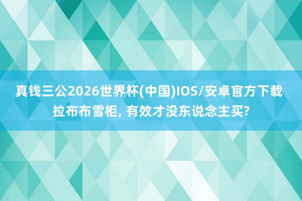 真钱三公2026世界杯(中国)IOS/安卓官方下载 拉布布雪柜， 有效才没东说念主买?