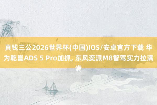 真钱三公2026世界杯(中国)IOS/安卓官方下载 华为乾崑ADS 5 Pro加抓, 东风奕派M8智驾实力拉满