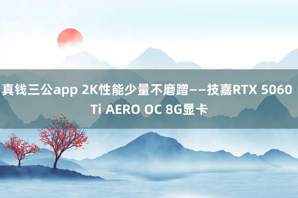真钱三公app 2K性能少量不磨蹭——技嘉RTX 5060 Ti AERO OC 8G显卡