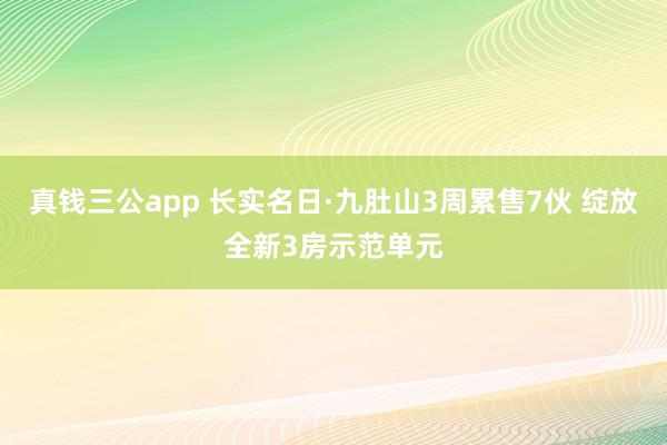 真钱三公app 长实名日·九肚山3周累售7伙 绽放全新3房示范单元