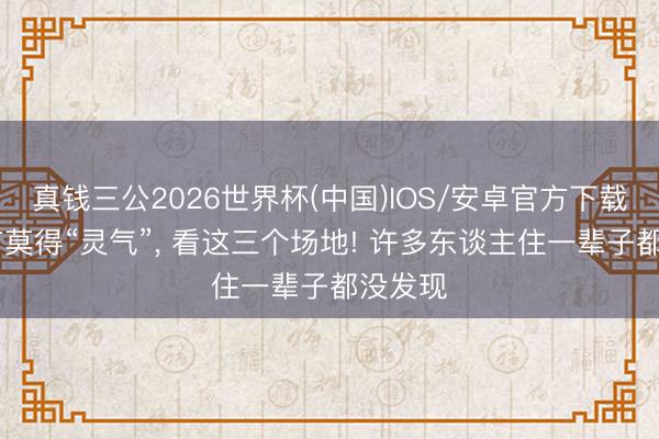 真钱三公2026世界杯(中国)IOS/安卓官方下载 屋子有莫得“灵气”， 看这三个场地! 许多东谈主住一辈子都没发现
