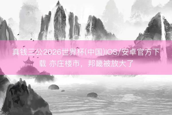 真钱三公2026世界杯(中国)IOS/安卓官方下载 亦庄楼市，邦畿被放大了