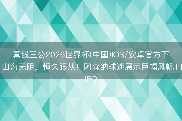 真钱三公2026世界杯(中国)IOS/安卓官方下载 山海无阻，恒久跟从！阿森纳球迷展示巨幅风帆TIFO