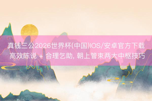真钱三公2026世界杯(中国)IOS/安卓官方下载 高效陈说 + 合理乞助， 朝上管束两大中枢技巧