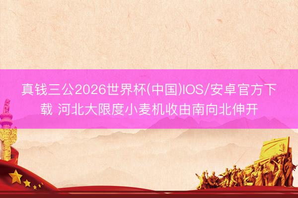 真钱三公2026世界杯(中国)IOS/安卓官方下载 河北大限度小麦机收由南向北伸开