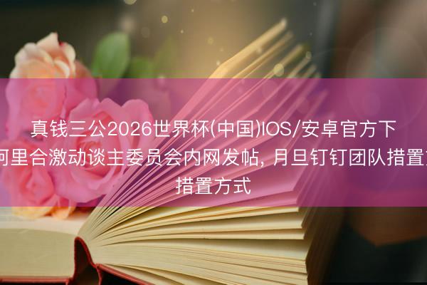 真钱三公2026世界杯(中国)IOS/安卓官方下载 阿里合激动谈主委员会内网发帖， 月旦钉钉团队措置方式