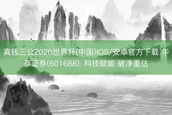 真钱三公2026世界杯(中国)IOS/安卓官方下载 华泰证券(601688): 科技赋能 破净重估