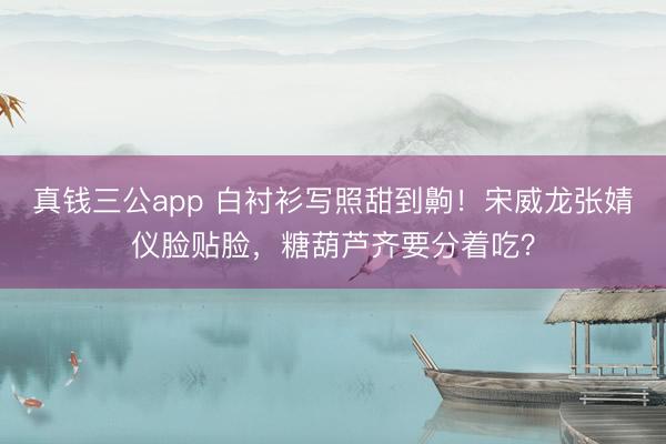 真钱三公app 白衬衫写照甜到齁！宋威龙张婧仪脸贴脸，糖葫芦齐要分着吃？