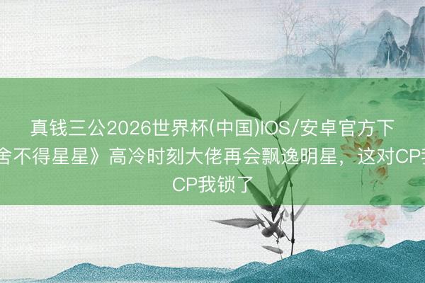 真钱三公2026世界杯(中国)IOS/安卓官方下载 《舍不得星星》高冷时刻大佬再会飘逸明星，这对CP我锁了