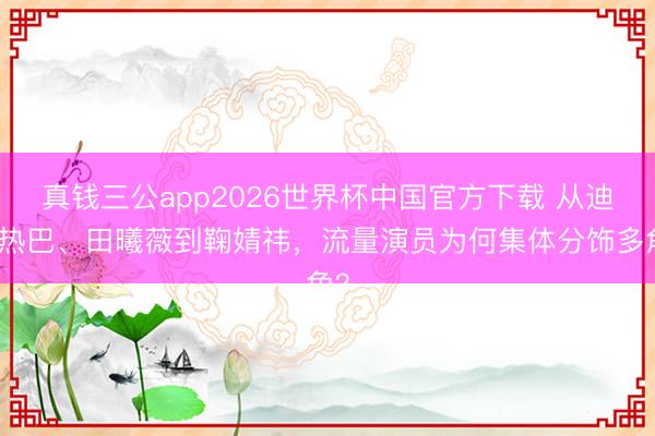 真钱三公app2026世界杯中国官方下载 从迪丽热巴、田曦薇到鞠婧祎，流量演员为何集体分饰多角？