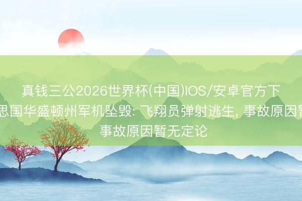 真钱三公2026世界杯(中国)IOS/安卓官方下载 好意思国华盛顿州军机坠毁: 飞翔员弹射逃生， 事故原因暂无定论