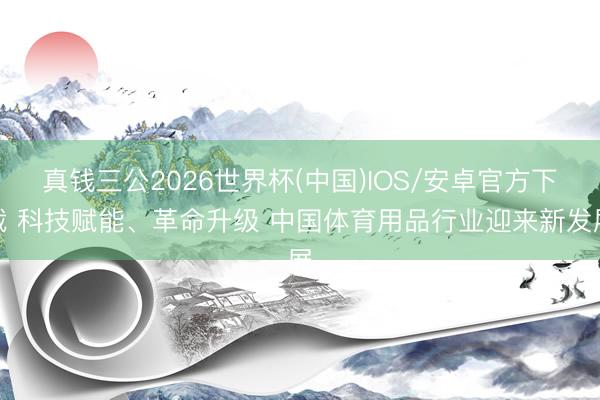 真钱三公2026世界杯(中国)IOS/安卓官方下载 科技赋能、革命升级 中国体育用品行业迎来新发展