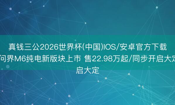真钱三公2026世界杯(中国)IOS/安卓官方下载 问界M6纯电新版块上市 售22.98万起/同步开启大定