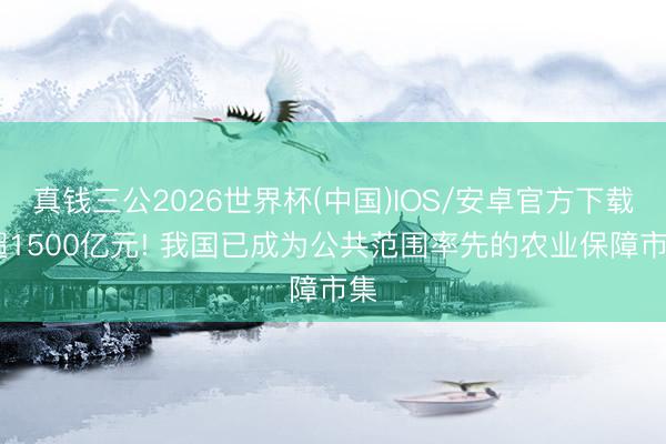 真钱三公2026世界杯(中国)IOS/安卓官方下载 超1500亿元! 我国已成为公共范围率先的农业保障市集