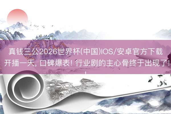 真钱三公2026世界杯(中国)IOS/安卓官方下载 开播一天, 口碑爆表! 行业剧的主心骨终于出现了!